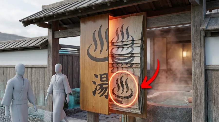 삽질롱폼이 만든 야담 삽화 — 온천 입구